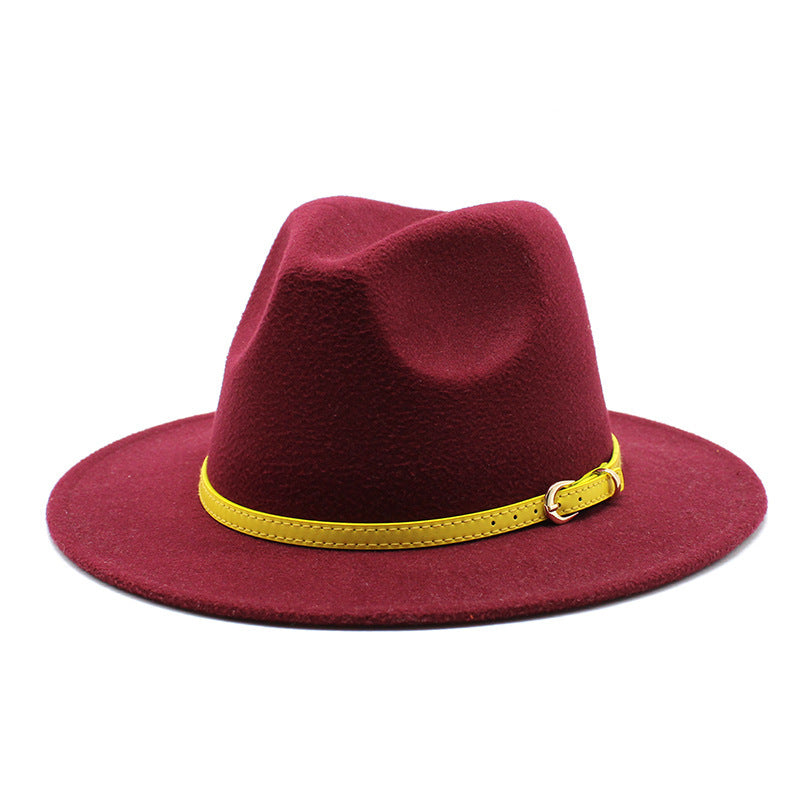 Women Big Brimmed  Felt Woolen Hat