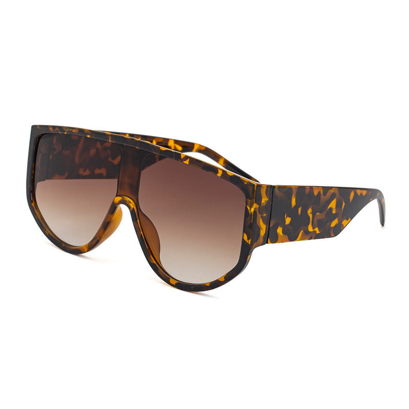 Women Oversized One Piece Round Sunglasses