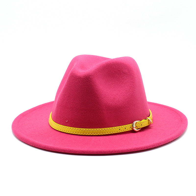 Women Big Brimmed  Felt Woolen Hat