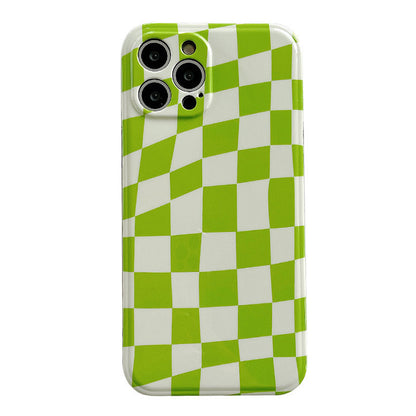 Ins Hanfeng Checkerboard Cell Phone Case