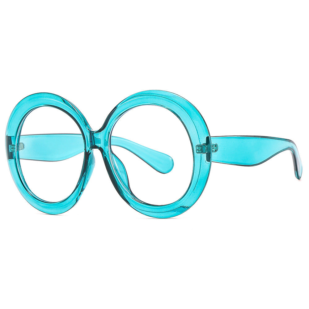 Fashion  Round Frame Large Sunglasses