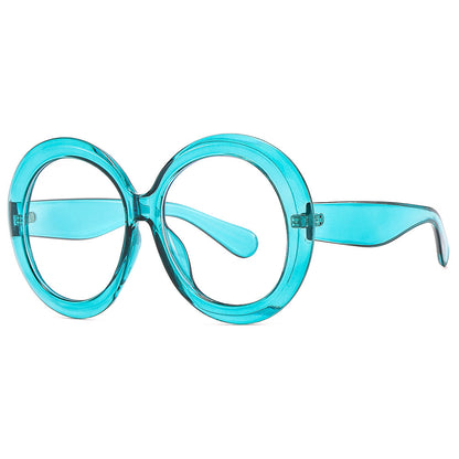 Fashion  Round Frame Large Sunglasses