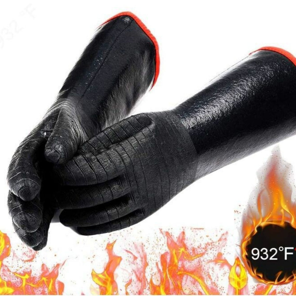 Heavy Duty Neoprene Glue Flame Retardant Heat Insulation Oilproof And Heatproof Gloves
