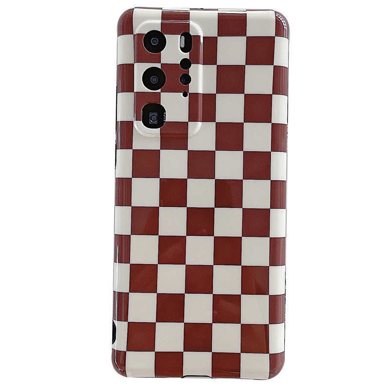 Ins Hanfeng Checkerboard Cell Phone Case