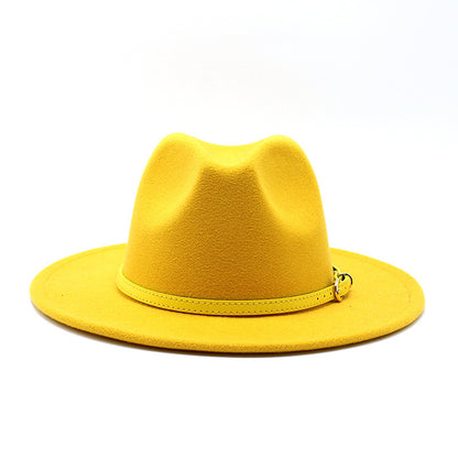 Women Big Brimmed  Felt Woolen Hat