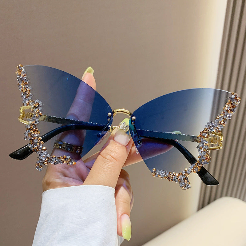 Women Luxury Diamond Butterfly Eyewear